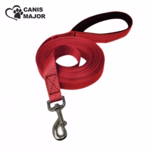 Short Dog Training Lead Heavy Duty Nylon With Padded Handle